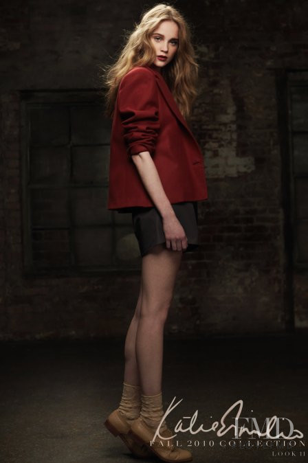 Rosie Tupper featured in  the Katie Ermilio lookbook for Autumn/Winter 2010