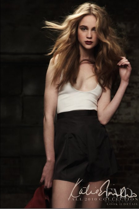 Rosie Tupper featured in  the Katie Ermilio lookbook for Autumn/Winter 2010