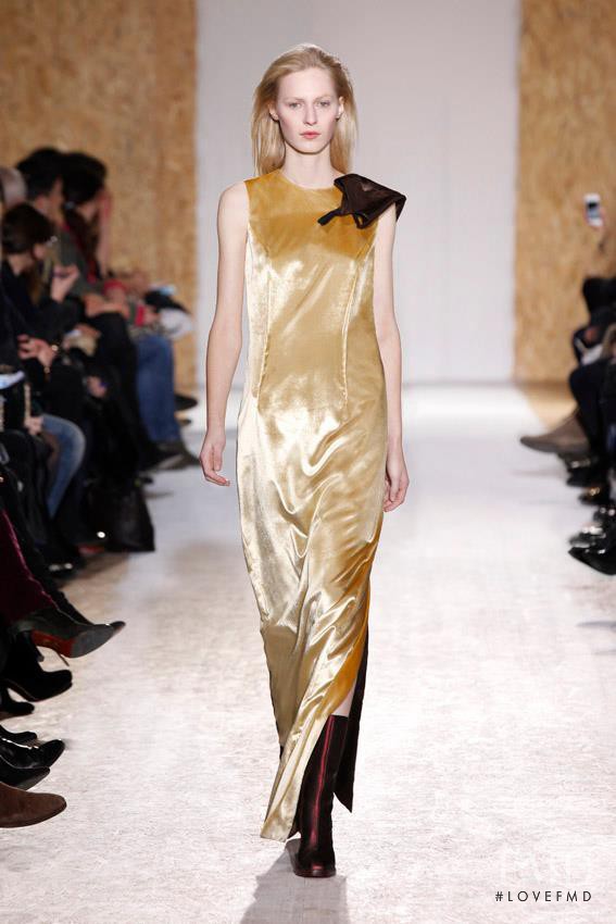 Julia Nobis featured in  the Maison Martin Margiela fashion show for Autumn/Winter 2013