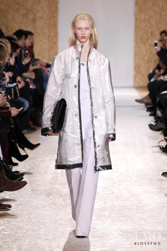 Juliana Schurig featured in  the Maison Martin Margiela fashion show for Autumn/Winter 2013