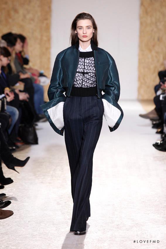 Carolina Thaler featured in  the Maison Martin Margiela fashion show for Autumn/Winter 2013