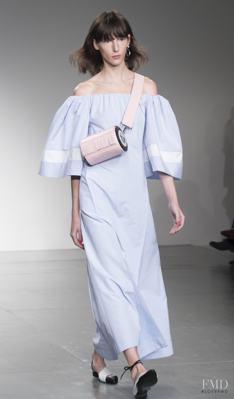 Karolina Laczkowska featured in  the Eudon Choi fashion show for Spring/Summer 2018