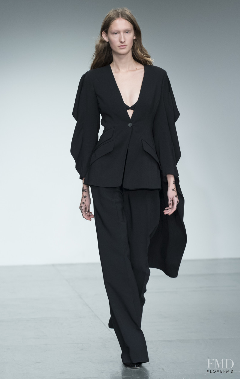 Jay Wright featured in  the Antonio Berardi fashion show for Spring/Summer 2018