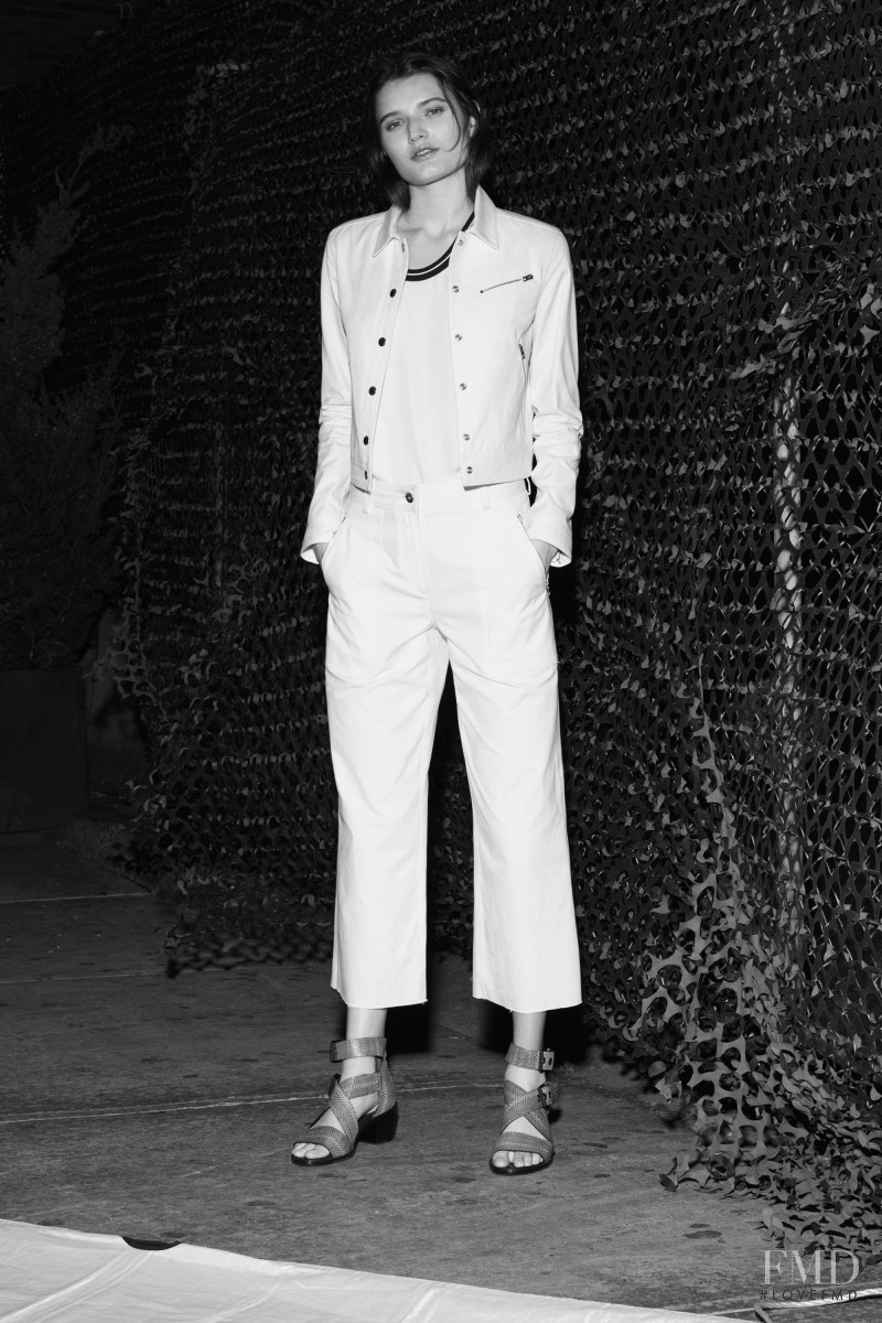 Olivia Jansing featured in  the rag & bone lookbook for Pre-Fall 2016