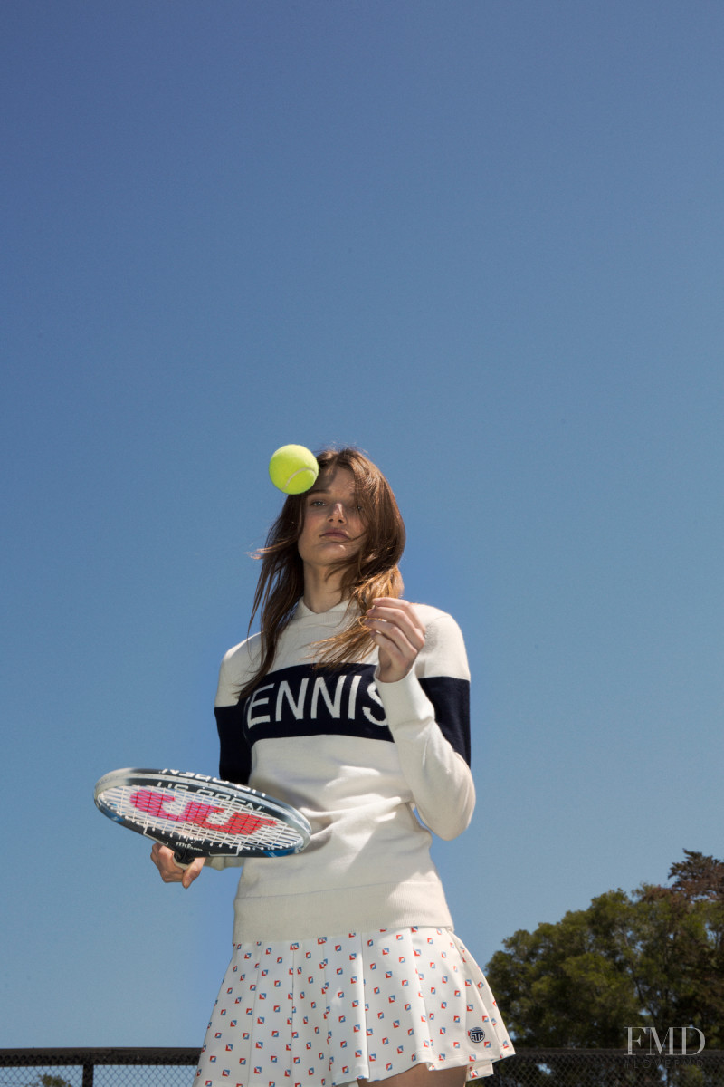 Olivia Jansing featured in  the Barneys New York Tory Sport S/S 2016 lookbook for Spring/Summer 2016