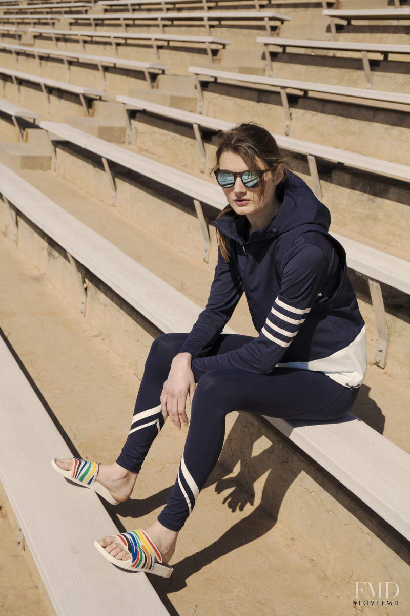 Olivia Jansing featured in  the Barneys New York Tory Sport S/S 2016 lookbook for Spring/Summer 2016