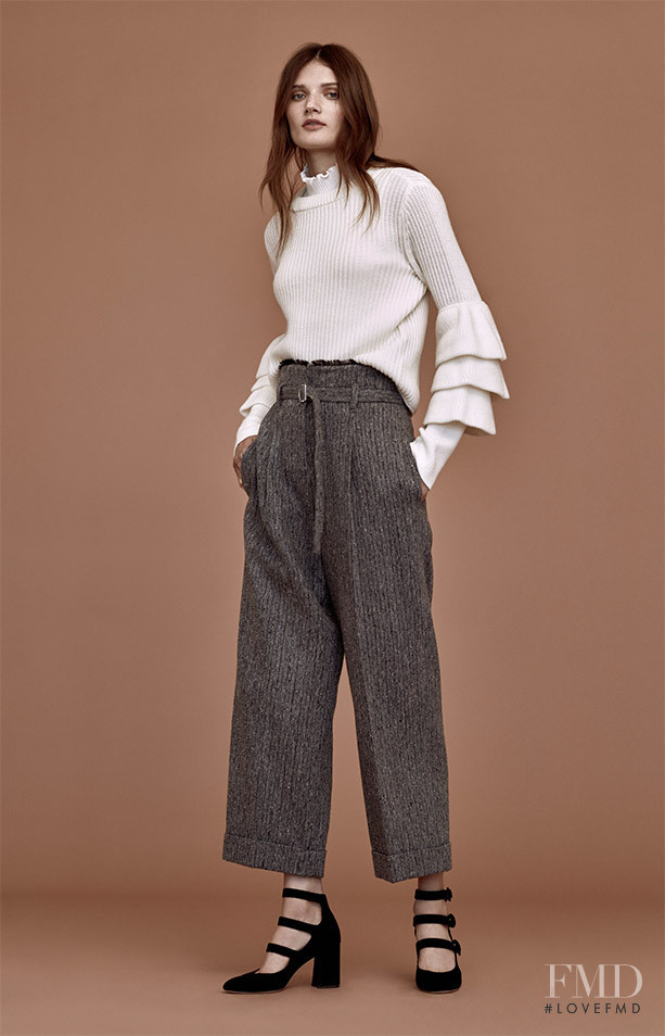 Olivia Jansing featured in  the Club Monaco lookbook for Autumn/Winter 2016