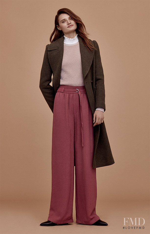 Olivia Jansing featured in  the Club Monaco lookbook for Autumn/Winter 2016