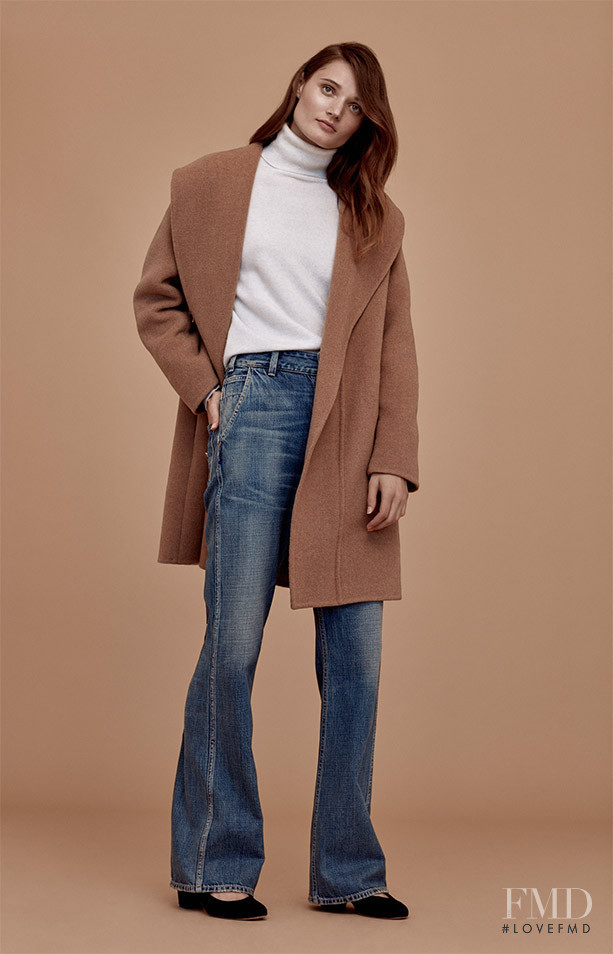 Olivia Jansing featured in  the Club Monaco lookbook for Autumn/Winter 2016