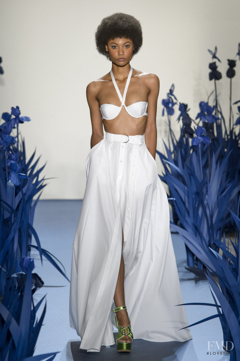 Ange-Marie Moutambou featured in  the Adam Selman fashion show for Spring/Summer 2018