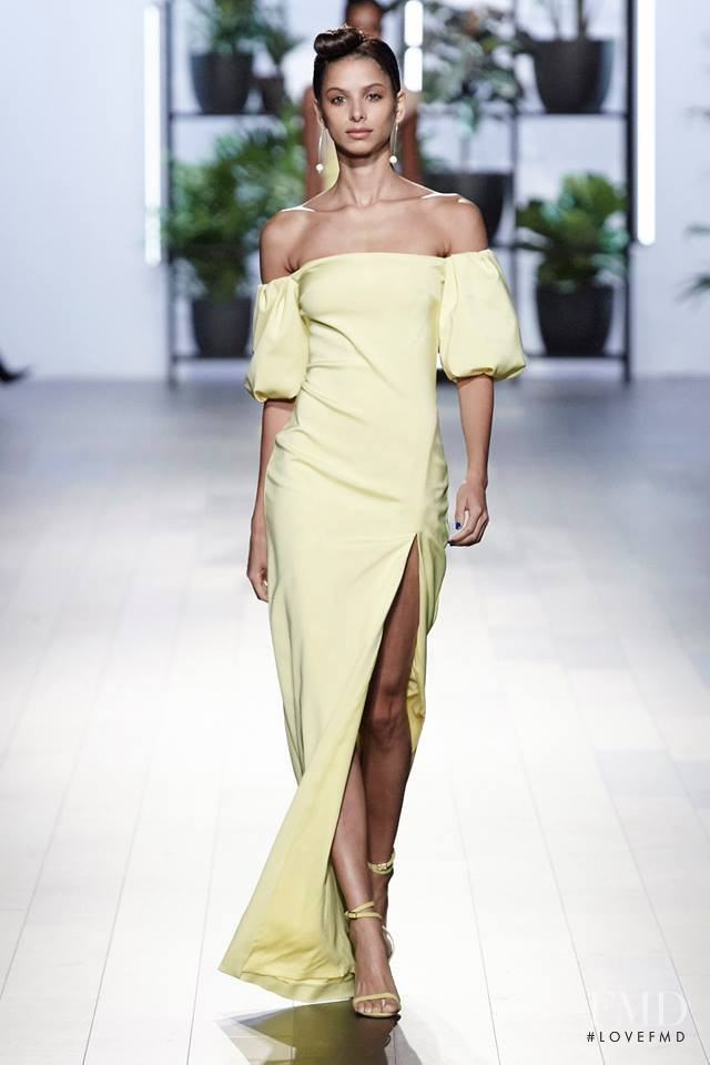 Bruna Lirio featured in  the Cushnie Et Ochs fashion show for Spring/Summer 2018