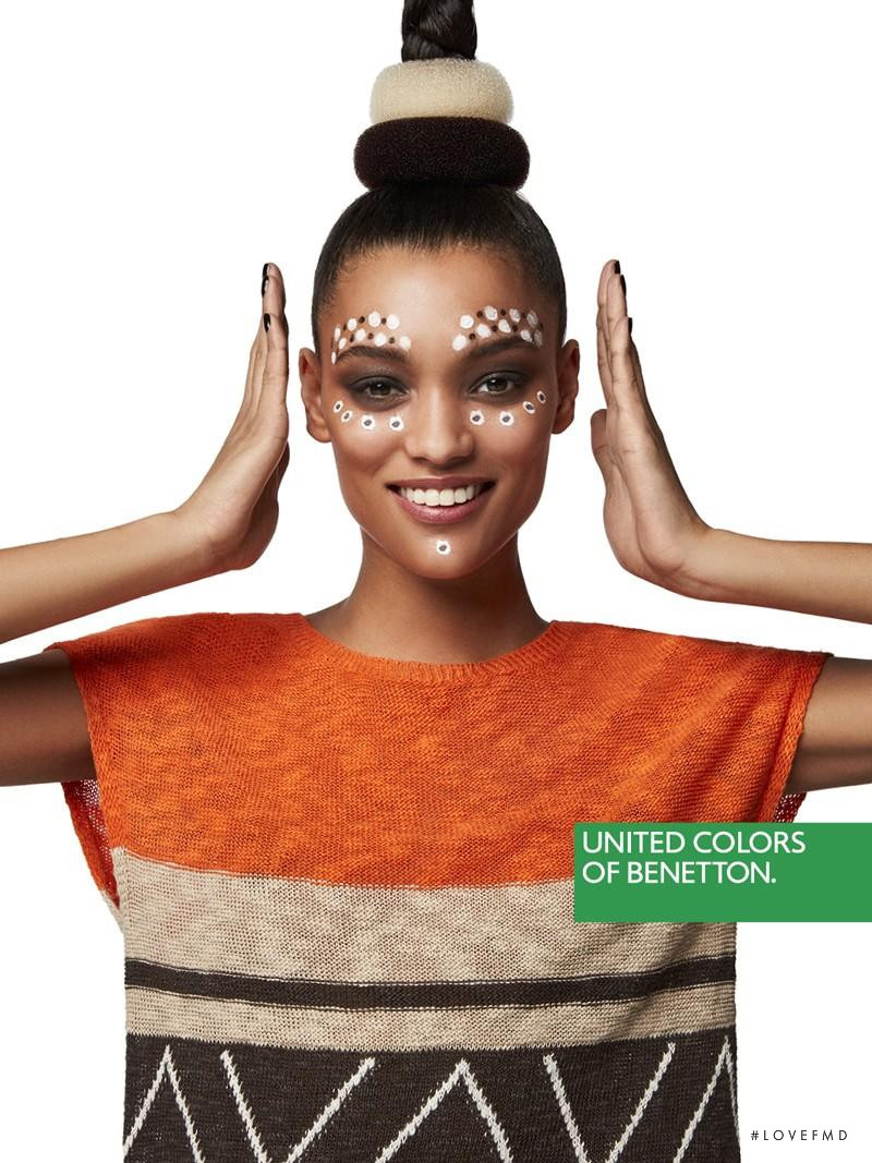 Lameka Fox featured in  the United Colors of Benetton advertisement for Spring/Summer 2017