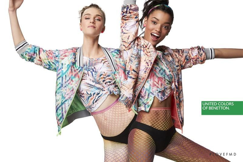 Lameka Fox featured in  the United Colors of Benetton advertisement for Spring/Summer 2017