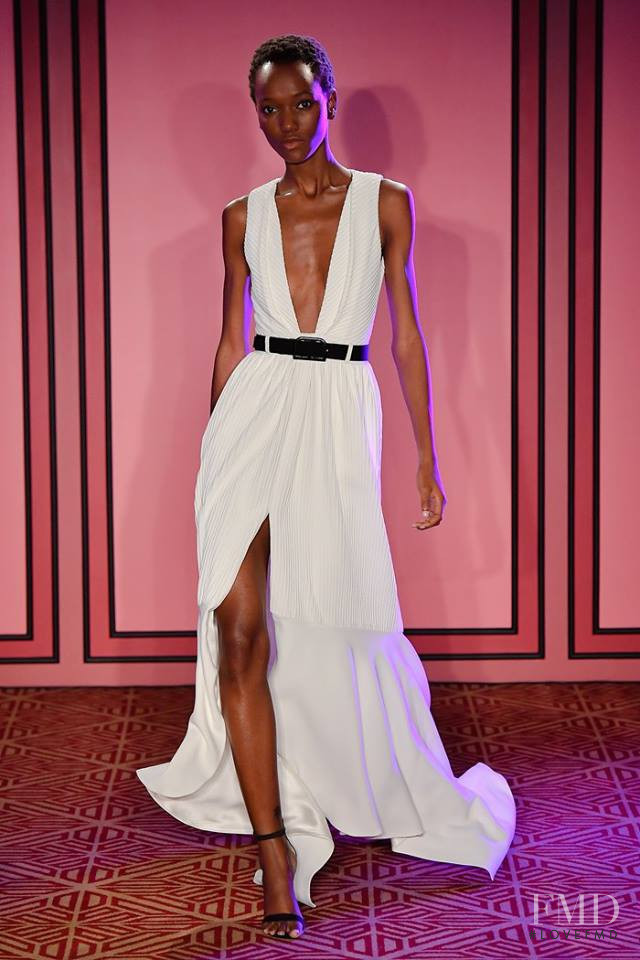 Herieth Paul featured in  the Brandon Maxwell fashion show for Spring/Summer 2018