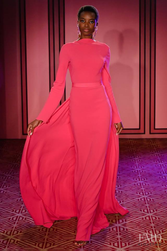 Maria Borges featured in  the Brandon Maxwell fashion show for Spring/Summer 2018