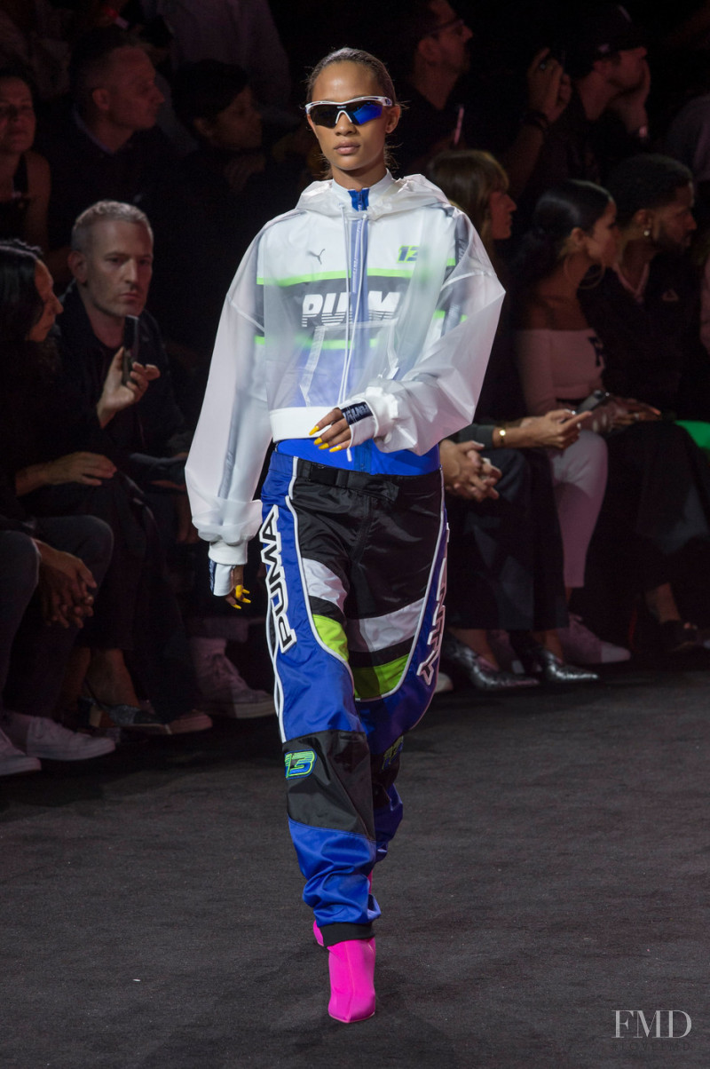 Selena Forrest featured in  the Fenty PUMA by Rihanna fashion show for Spring/Summer 2018