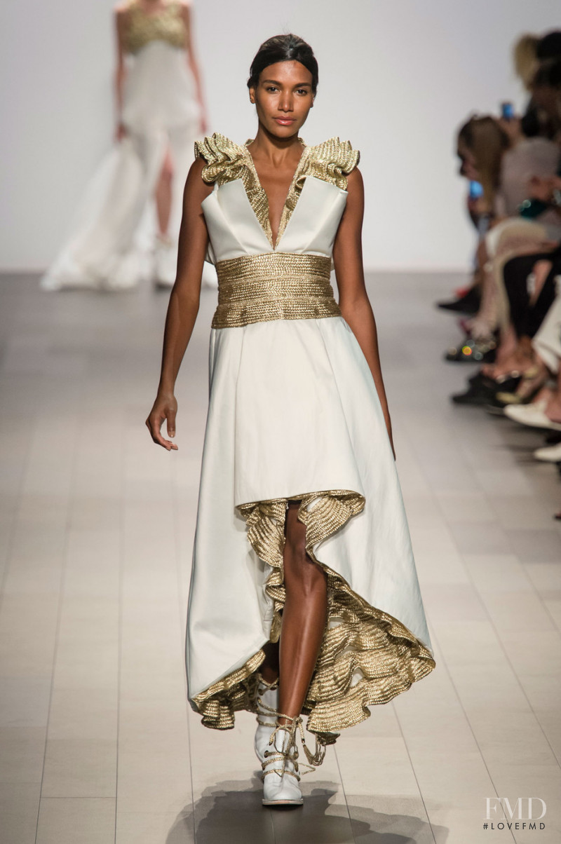 Arlenis Sosa featured in  the John Paul Ataker fashion show for Spring/Summer 2018