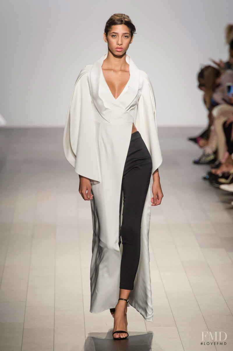 Yasmin Wijnaldum featured in  the John Paul Ataker fashion show for Spring/Summer 2018