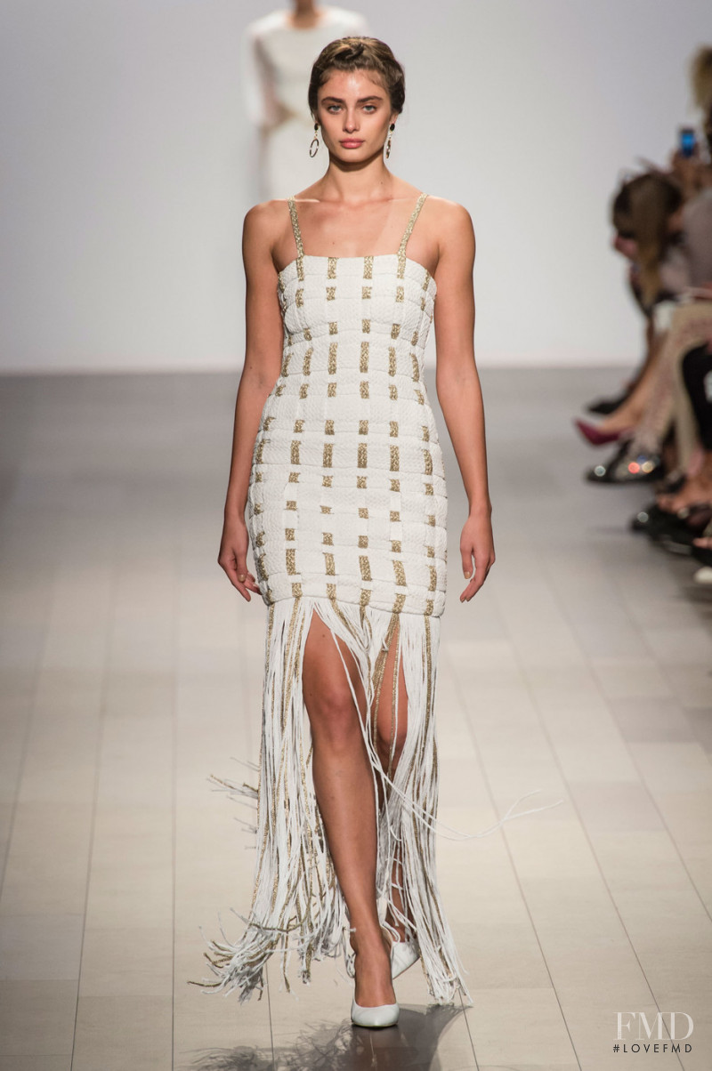 Taylor Hill featured in  the John Paul Ataker fashion show for Spring/Summer 2018