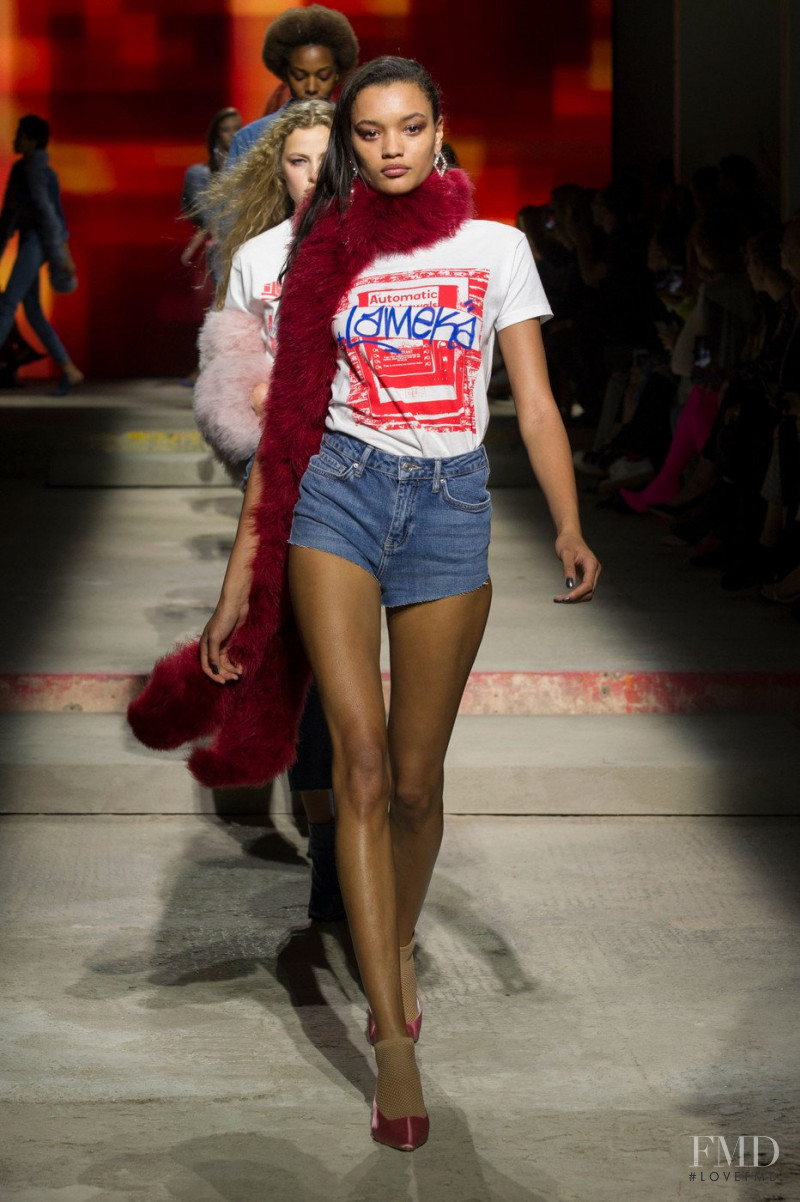 Lameka Fox featured in  the Topshop fashion show for Spring/Summer 2018