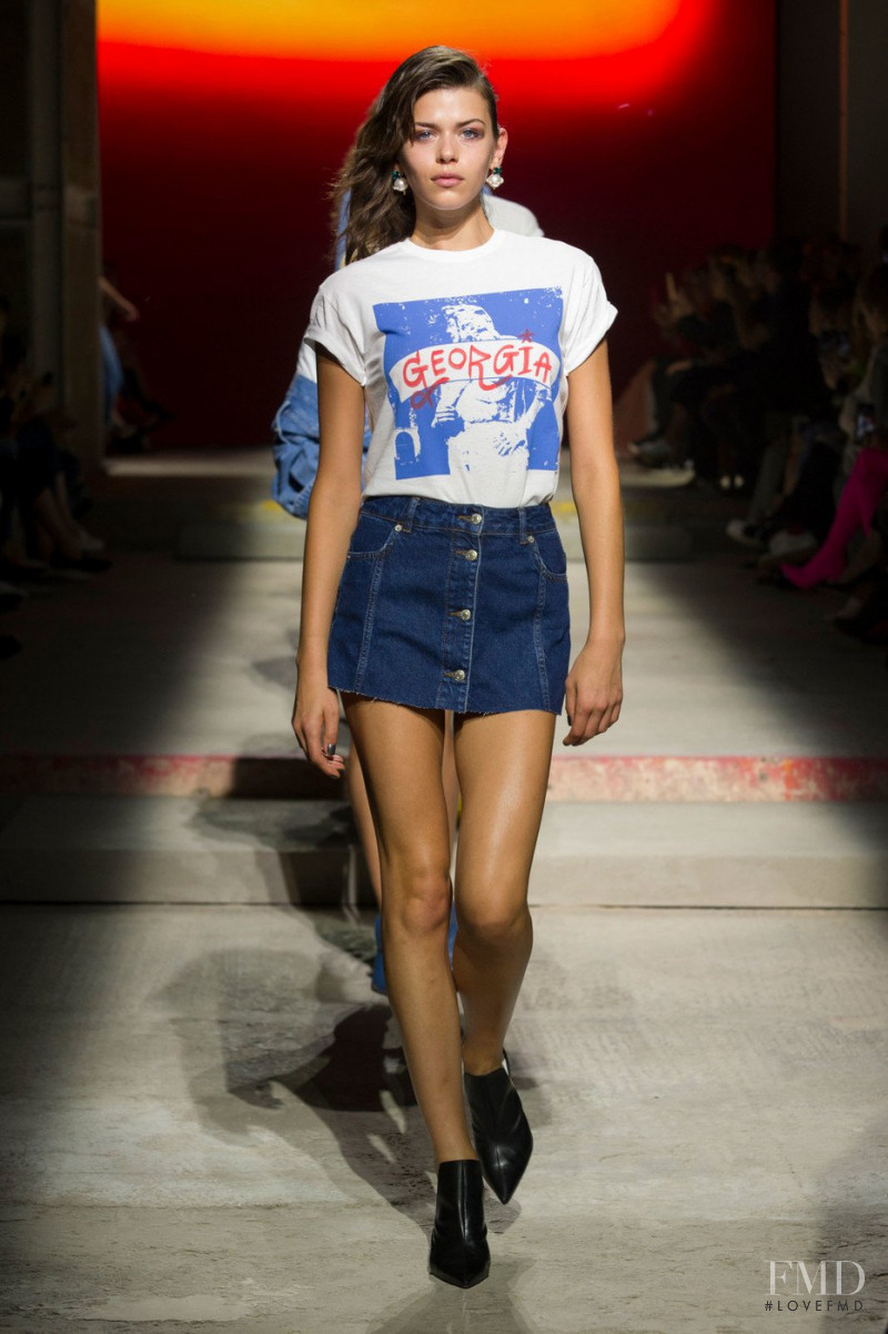 Georgia Fowler featured in  the Topshop fashion show for Spring/Summer 2018