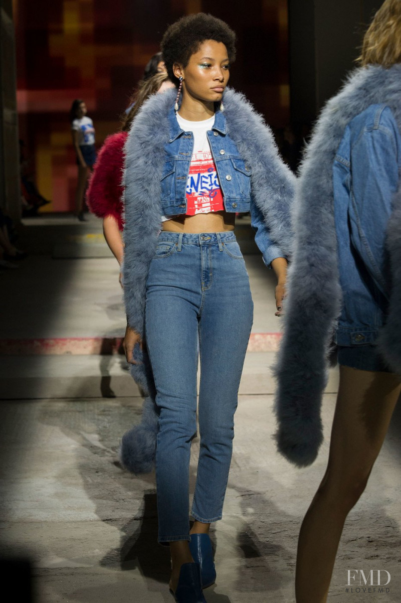 Lineisy Montero featured in  the Topshop fashion show for Spring/Summer 2018