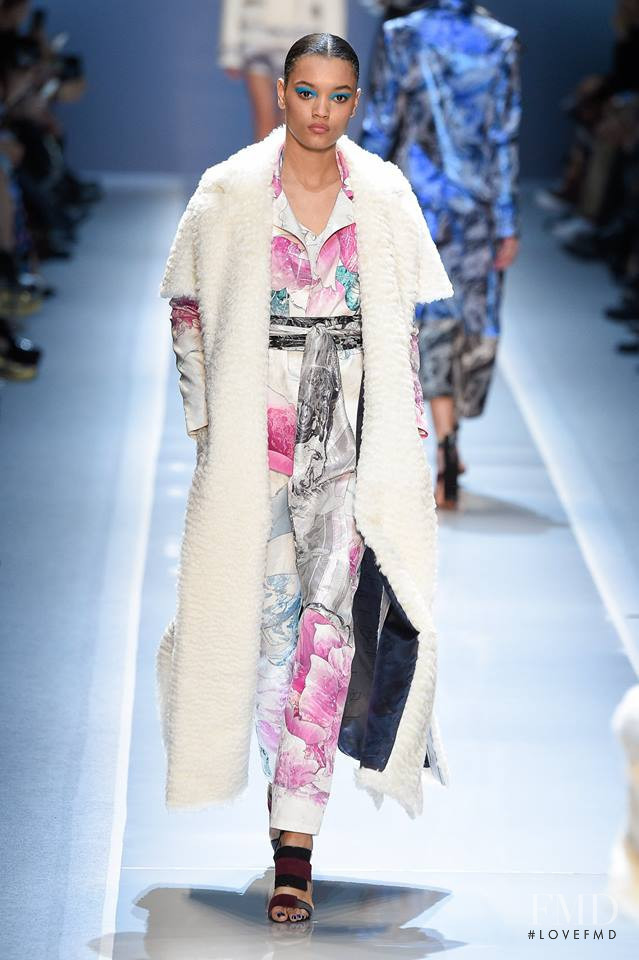 Lameka Fox featured in  the Leonard fashion show for Autumn/Winter 2017
