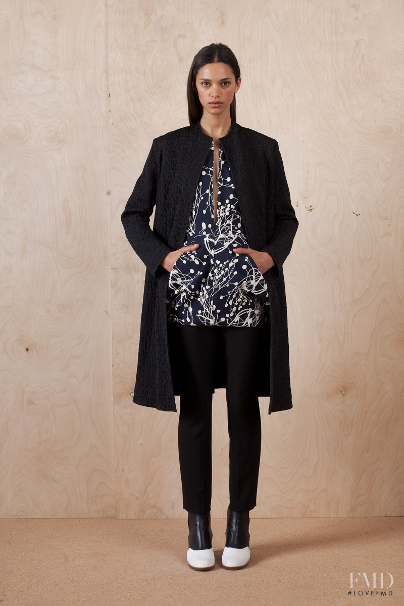 Frida Munting featured in  the Zero + Maria Cornejo lookbook for Pre-Fall 2015