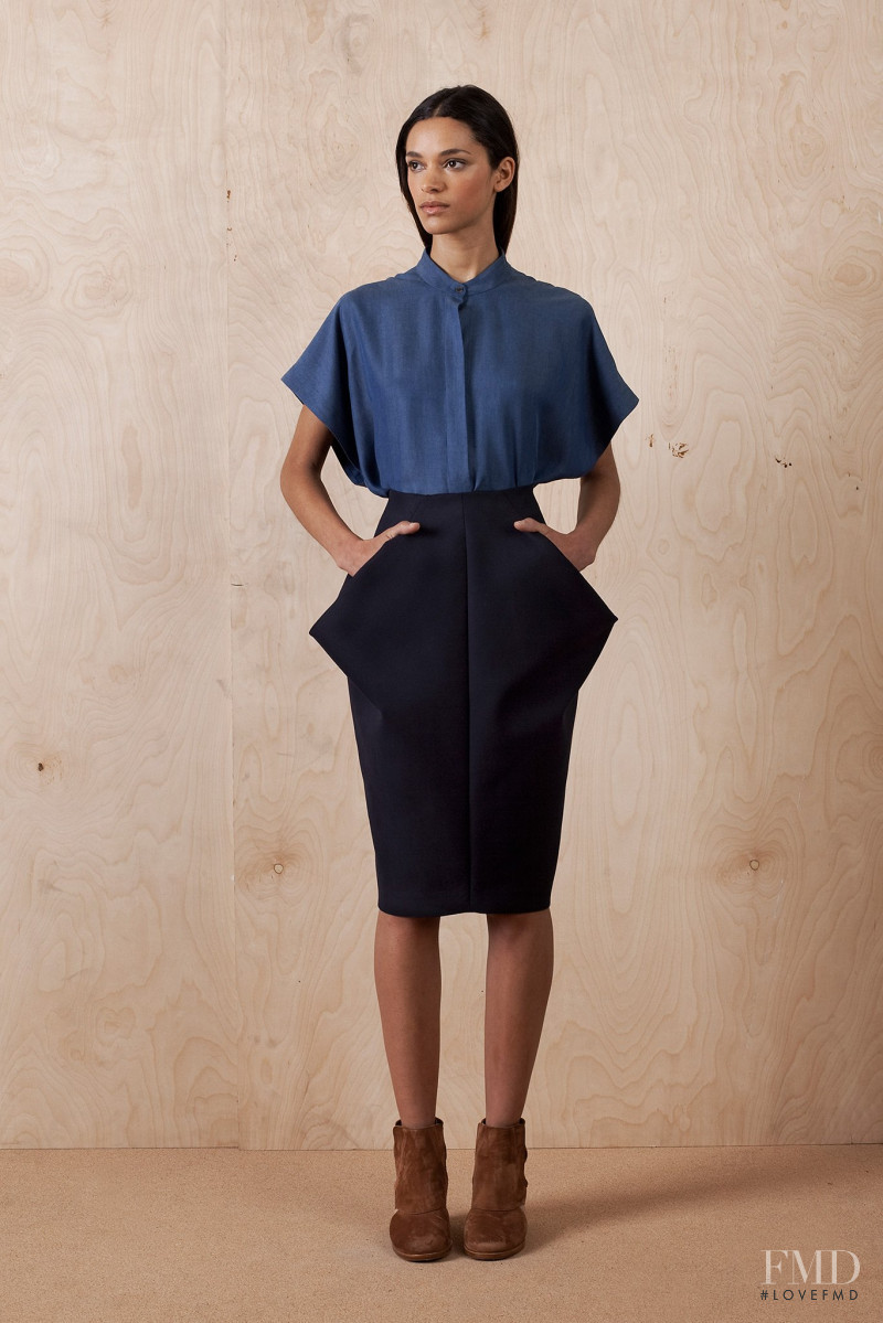 Frida Munting featured in  the Zero + Maria Cornejo lookbook for Pre-Fall 2015