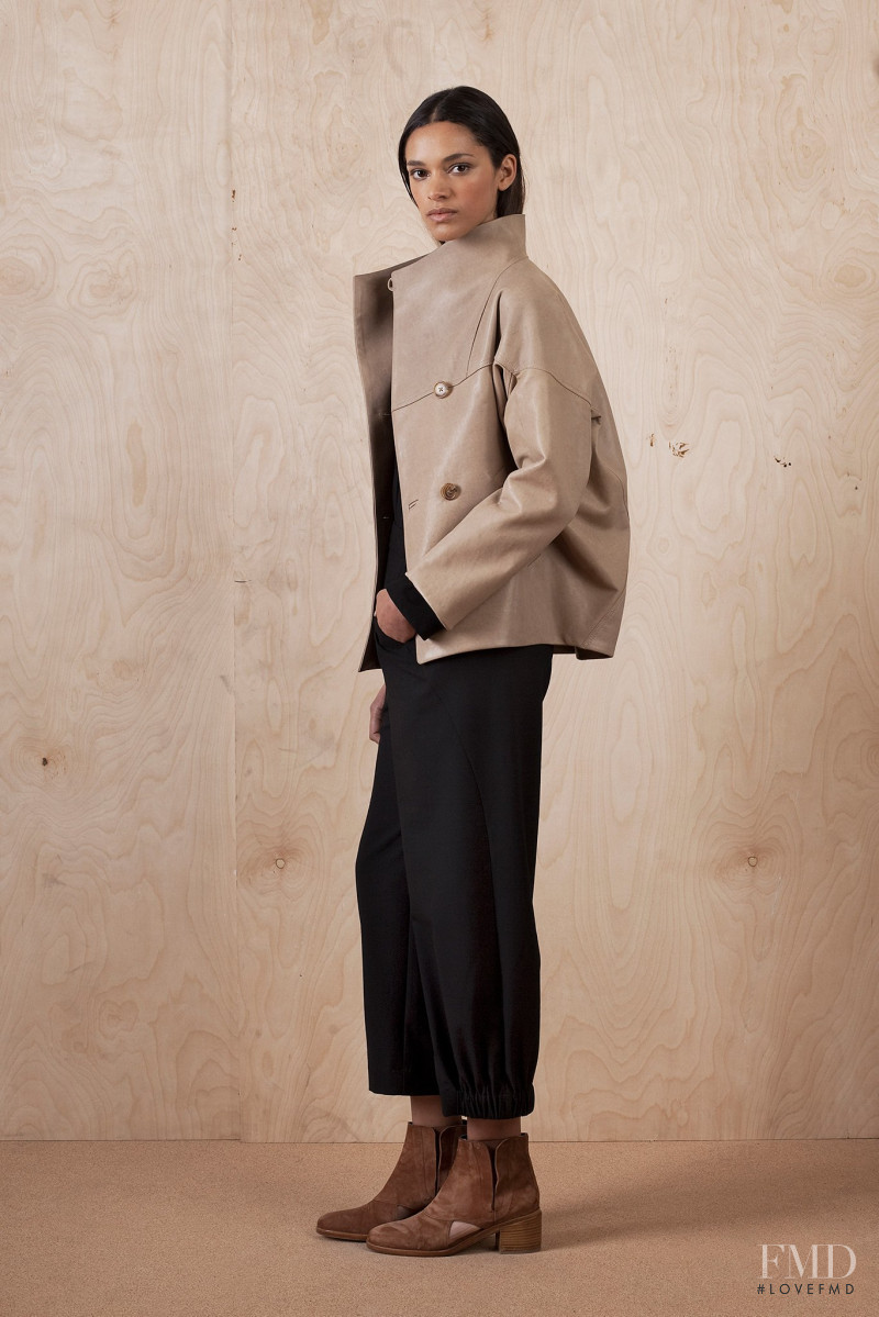 Frida Munting featured in  the Zero + Maria Cornejo lookbook for Pre-Fall 2015