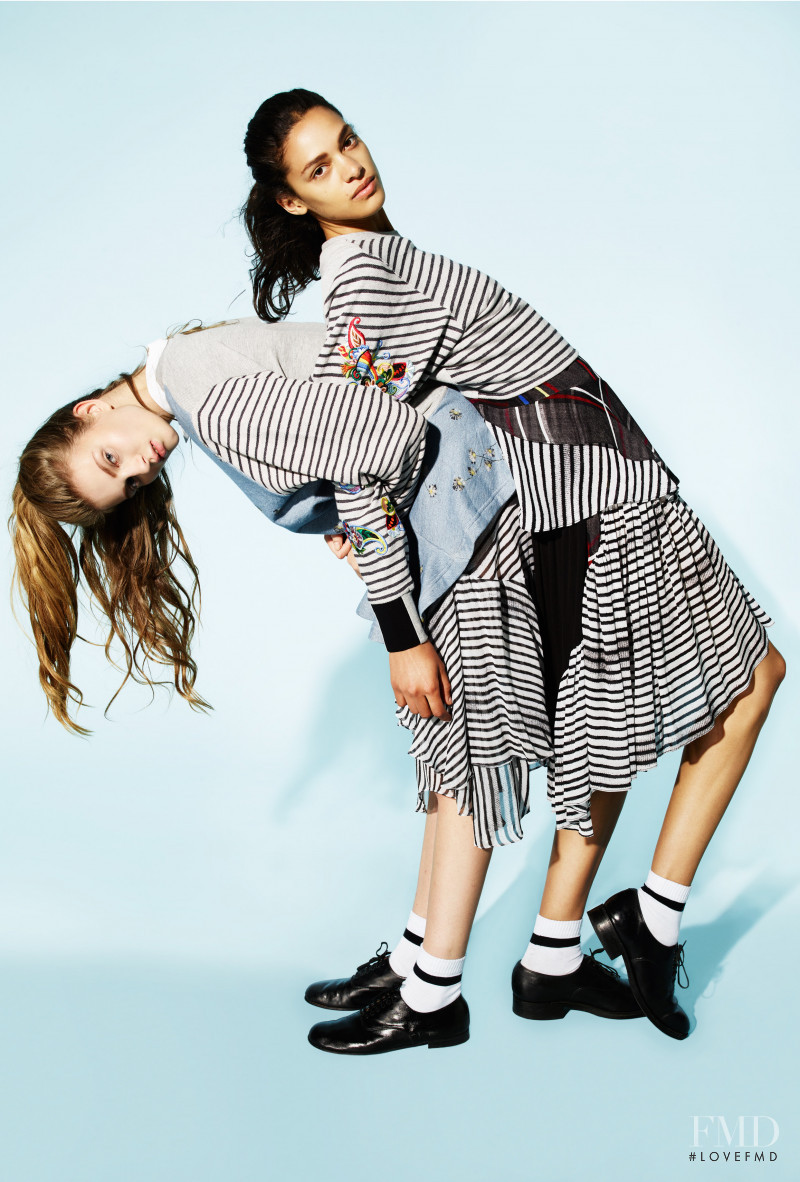 Frida Munting featured in  the Preen Line lookbook for Spring/Summer 2016