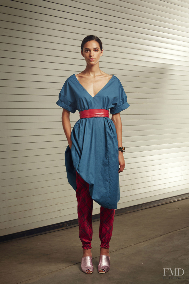 Frida Munting featured in  the Rachel Comey fashion show for Spring/Summer 2015