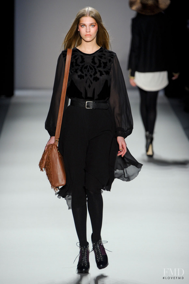 Samantha Gradoville featured in  the Nicole Miller fashion show for Autumn/Winter 2012