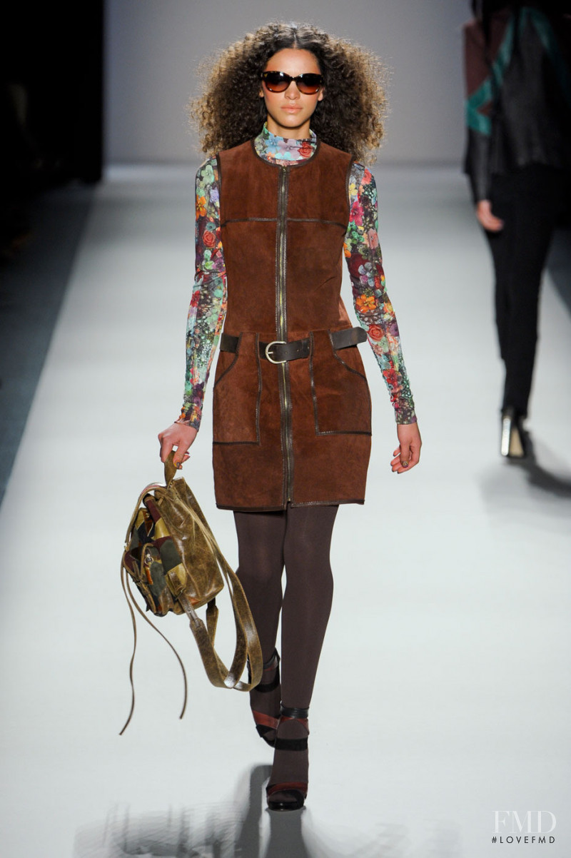 Frida Munting featured in  the Nicole Miller fashion show for Autumn/Winter 2012