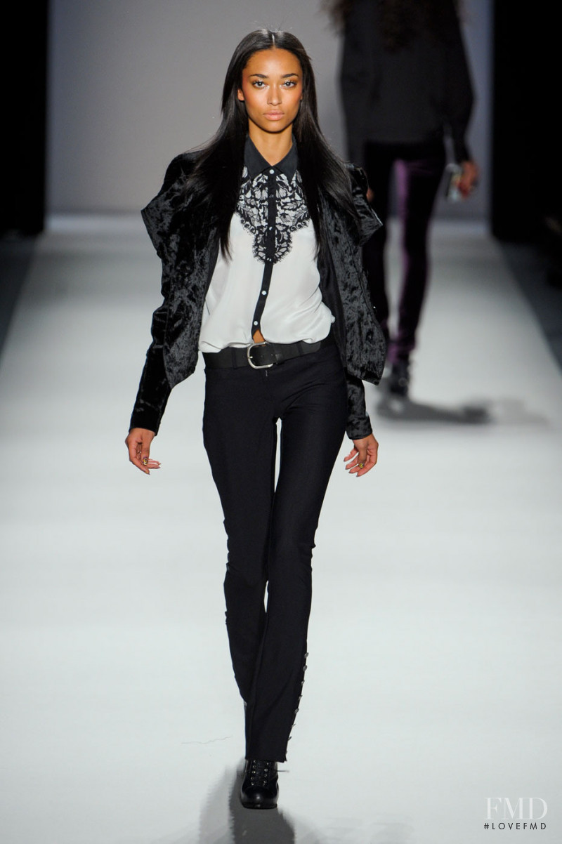 Anais Mali featured in  the Nicole Miller fashion show for Autumn/Winter 2012