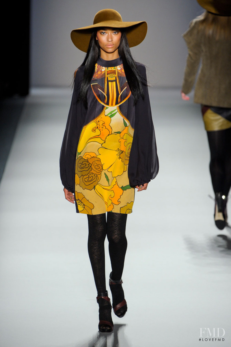 Anais Mali featured in  the Nicole Miller fashion show for Autumn/Winter 2012