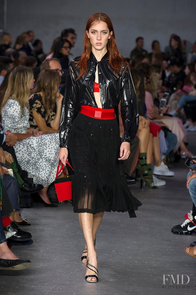 Teddy Quinlivan featured in  the N° 21 fashion show for Spring/Summer 2018