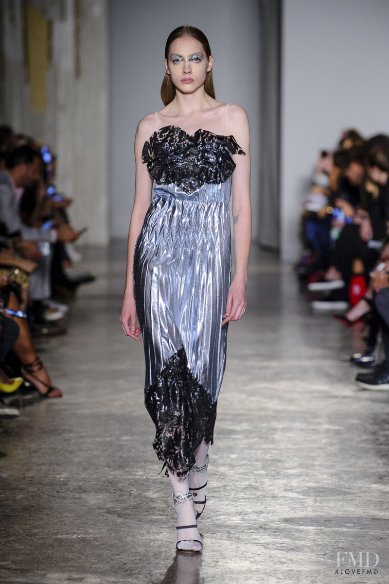 Odette Pavlova featured in  the Francesco Scognamiglio fashion show for Spring/Summer 2018
