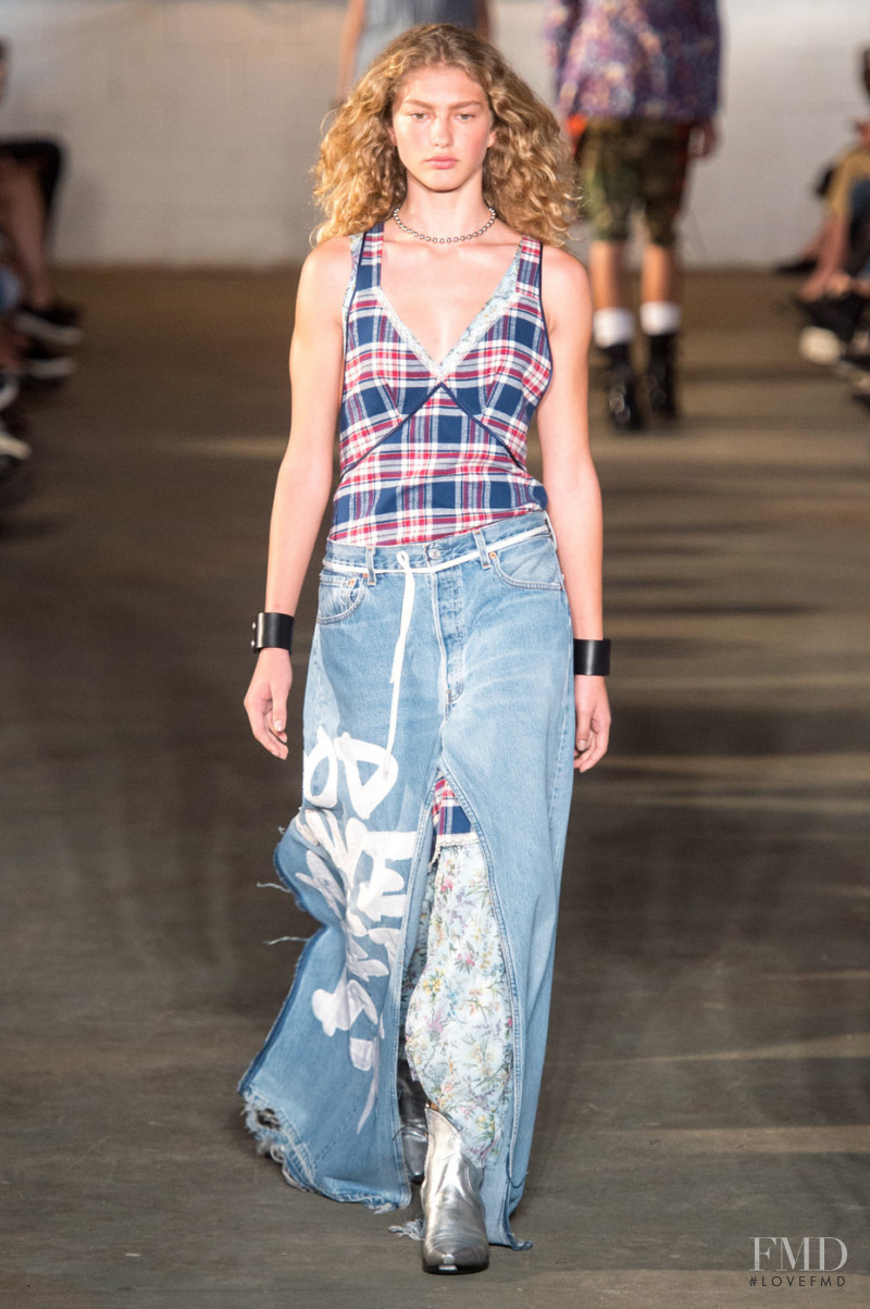 Dorit Revelis featured in  the R13 fashion show for Spring/Summer 2018