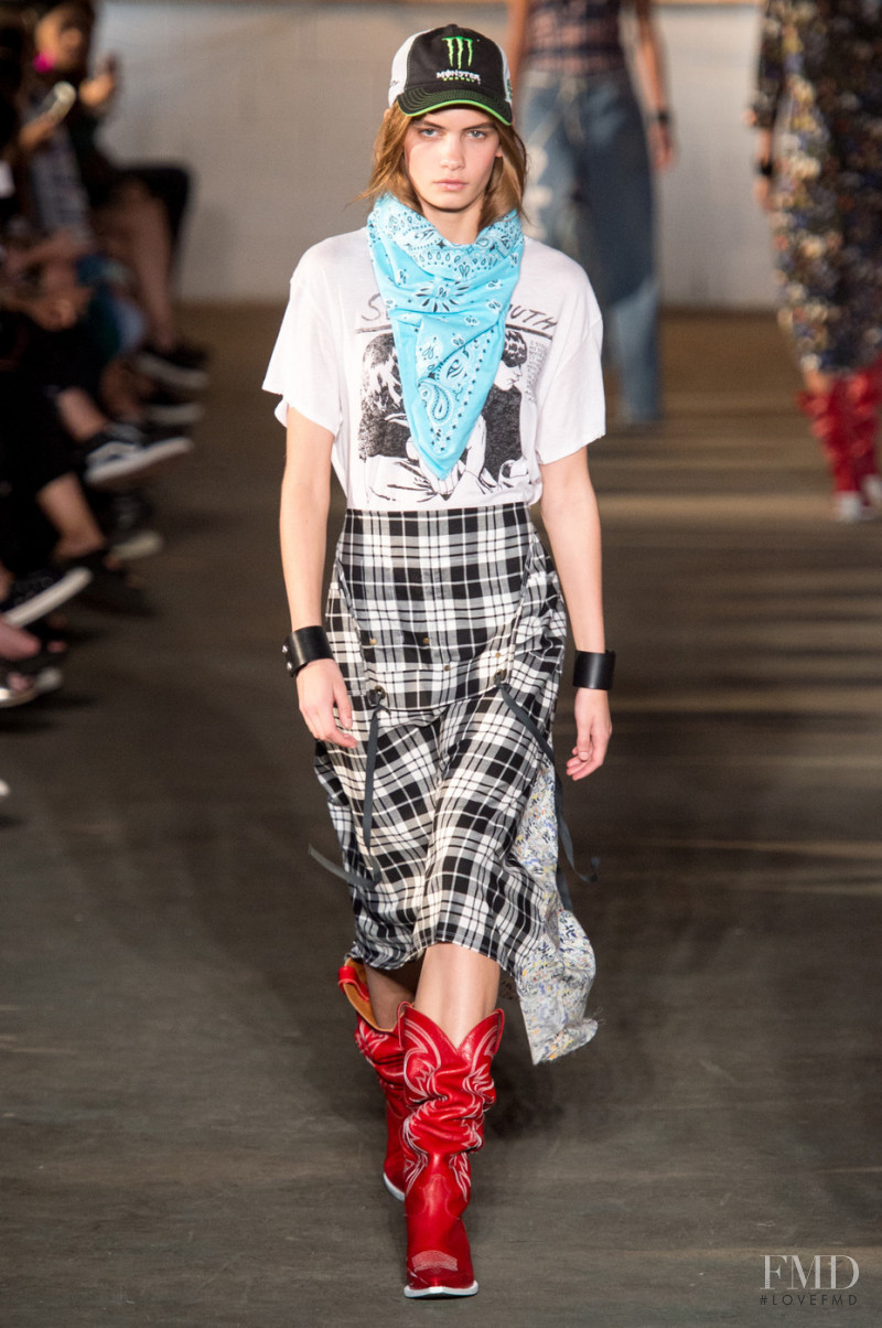 Nina Marker featured in  the R13 fashion show for Spring/Summer 2018