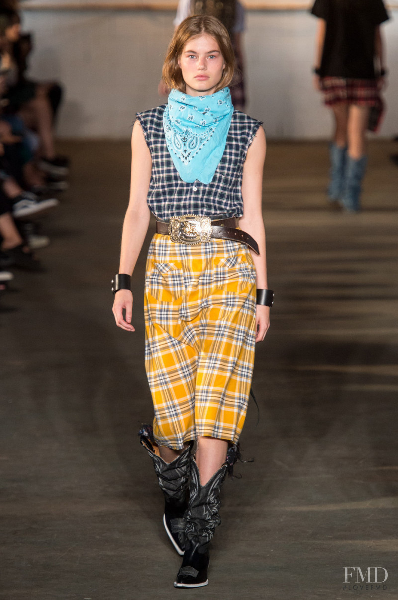 Myrthe Bolt featured in  the R13 fashion show for Spring/Summer 2018