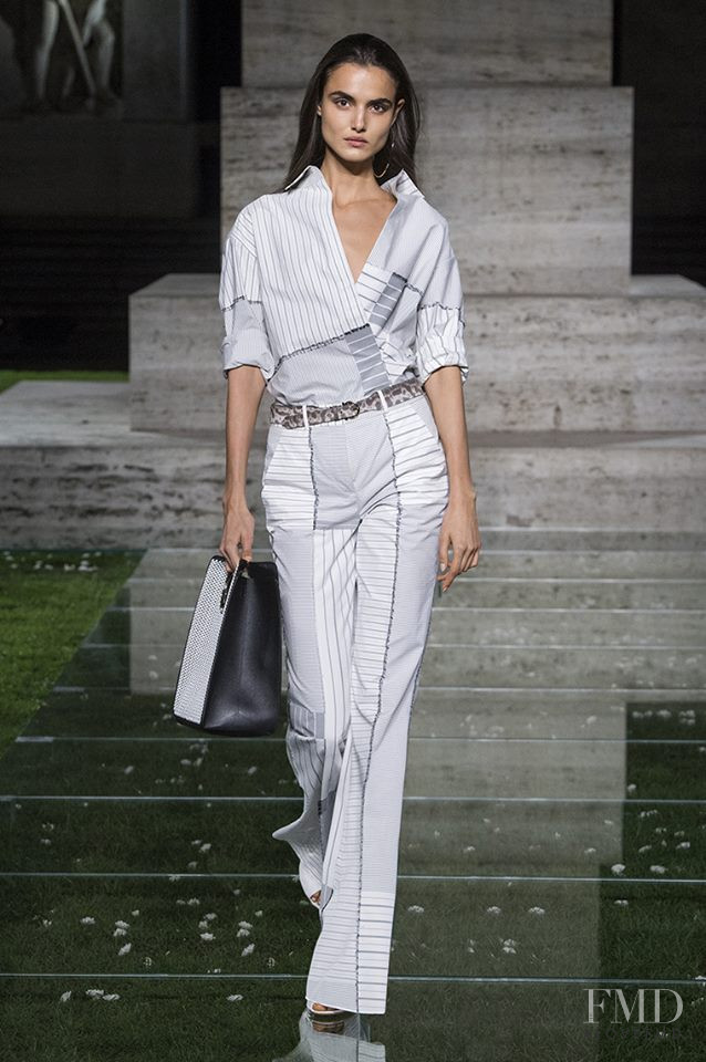Blanca Padilla featured in  the Salvatore Ferragamo fashion show for Spring/Summer 2018