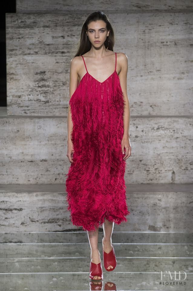 Lea Julian featured in  the Salvatore Ferragamo fashion show for Spring/Summer 2018