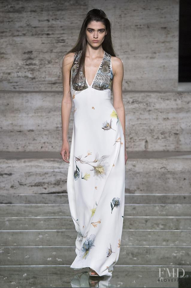 Alexandra Maria Micu featured in  the Salvatore Ferragamo fashion show for Spring/Summer 2018
