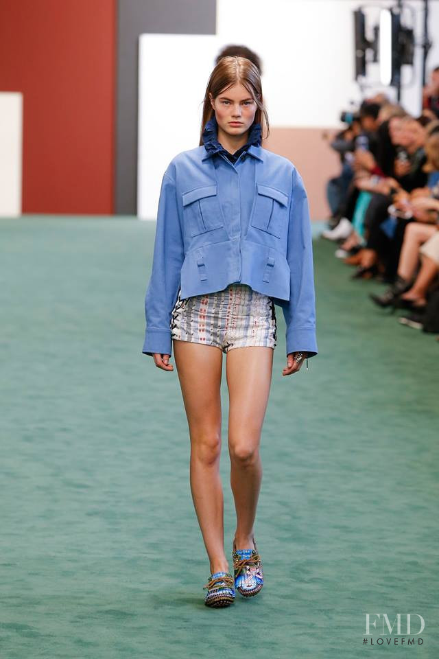 Myrthe Bolt featured in  the Carven fashion show for Spring/Summer 2018