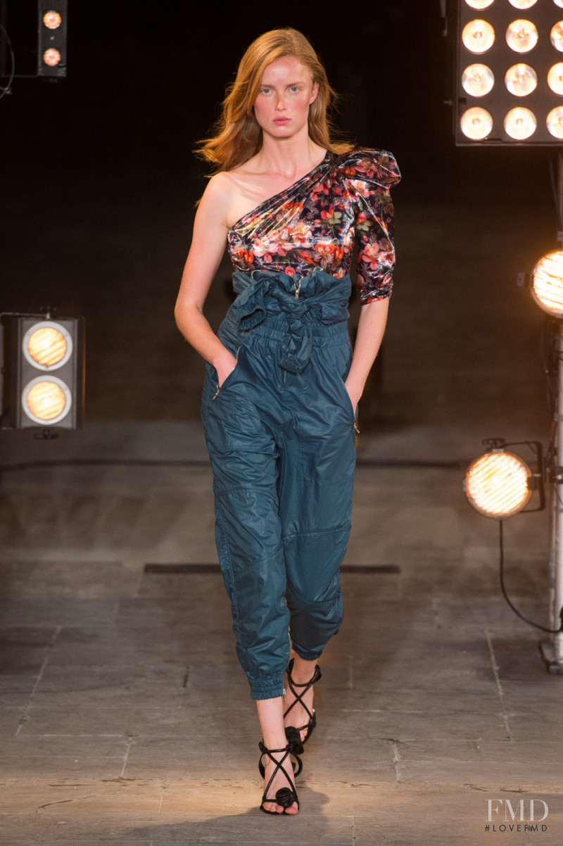 Rianne Van Rompaey featured in  the Isabel Marant fashion show for Spring/Summer 2018