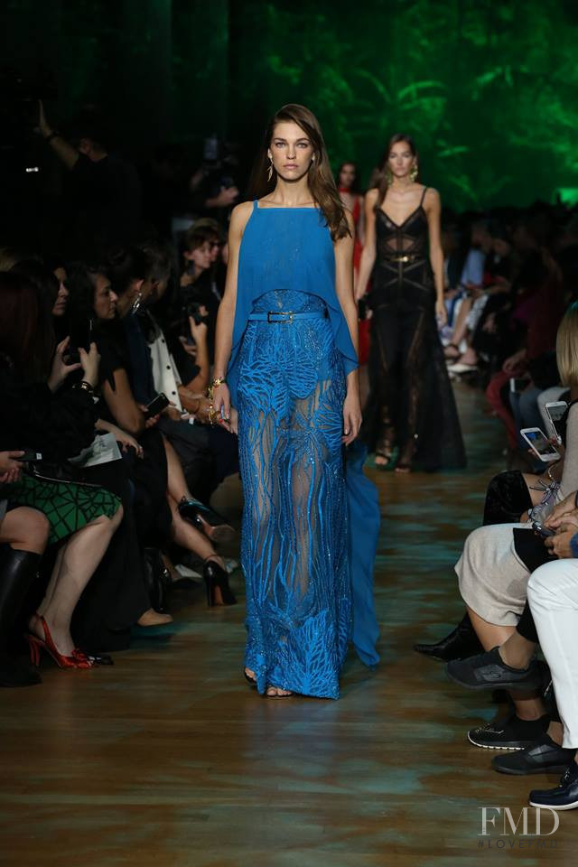 Samantha Gradoville featured in  the Elie Saab fashion show for Spring/Summer 2018