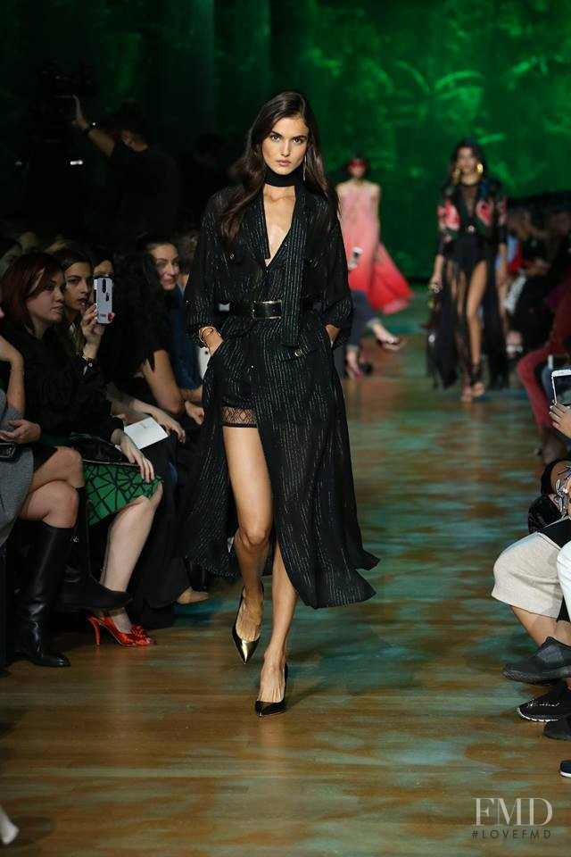 Blanca Padilla featured in  the Elie Saab fashion show for Spring/Summer 2018
