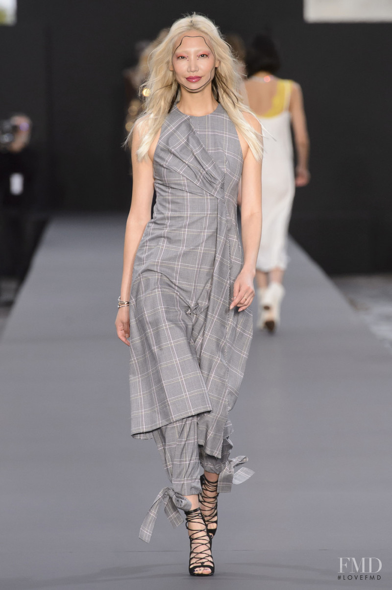 Soo Joo Park featured in  the L\'Oreal Paris fashion show for Spring/Summer 2018