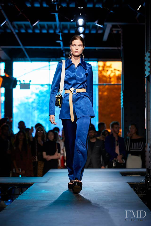 Luna Bijl featured in  the Diane Von Furstenberg fashion show for Spring/Summer 2018